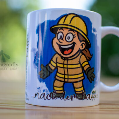 FÜR DICH GEMACHT | "Stimmungs-Kaffee-Tasse" - Feuerwehrfrau