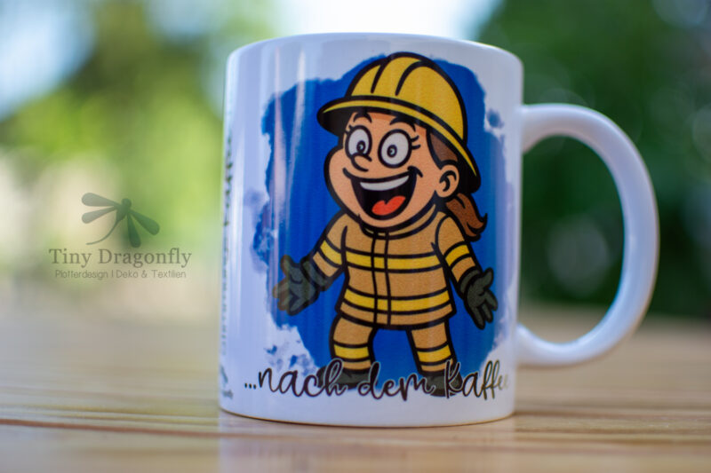 FÜR DICH GEMACHT | "Stimmungs-Kaffee-Tasse" - Feuerwehrfrau