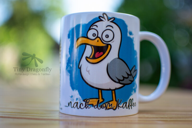 FÜR DICH GEMACHT | "Stimmungs-Kaffee-Tasse" - Möwe – Bild 3