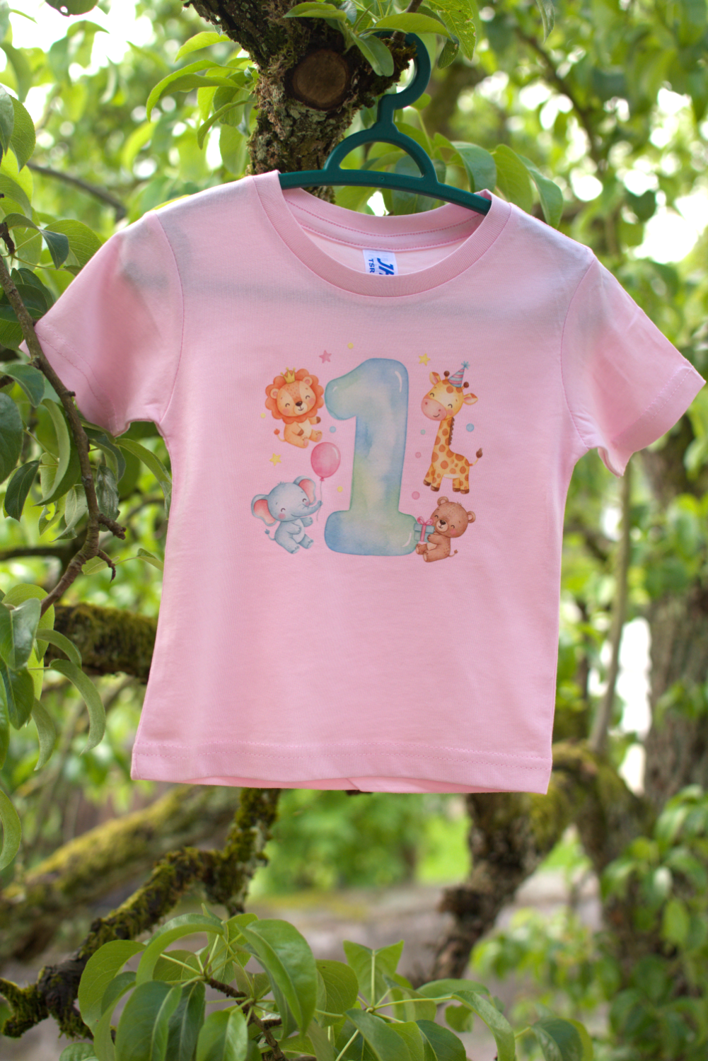 T-Shirt Kleinkinder Geburtstag "Pastell mit Tieren" | Farbe & Größe zur Auswahl