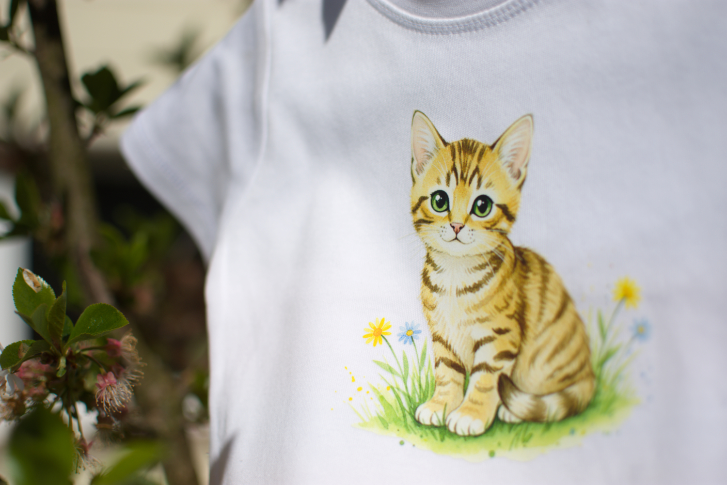 T-Shirt Kleinkinder "Katze" | Farbe & Größe zur Auswahl – Bild 2